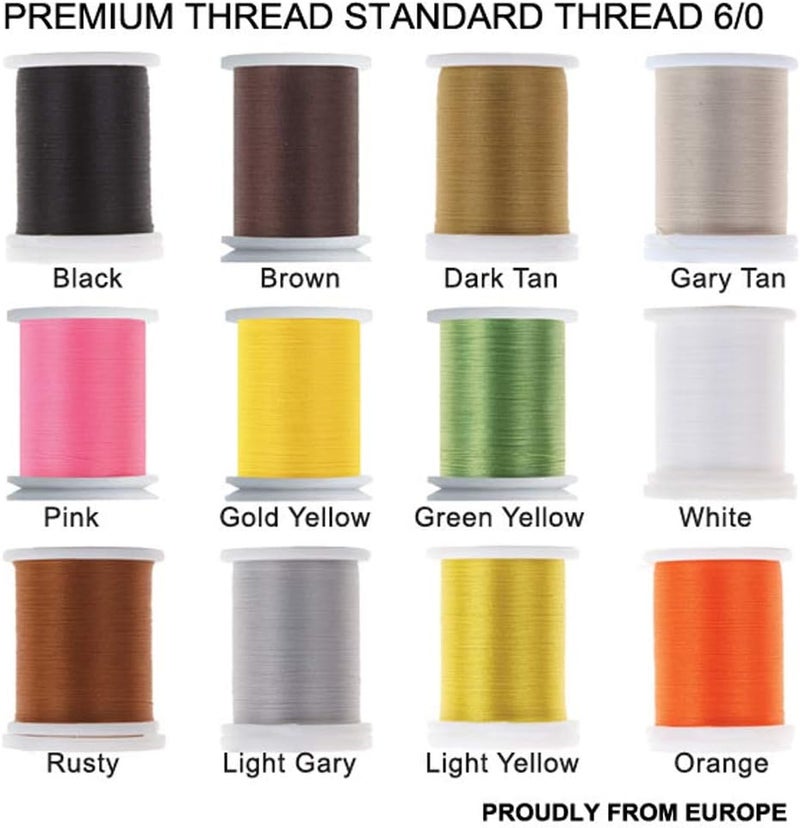 Riverruns Super Realistic Standard Thread 3/0,6/0,8/1,Twisted Thread, Body Thread Fly Tying Material Proudly from Europe Tie Flies Body - Image 2